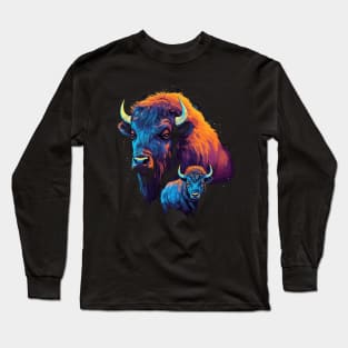 Bison Fathers Day Long Sleeve T-Shirt